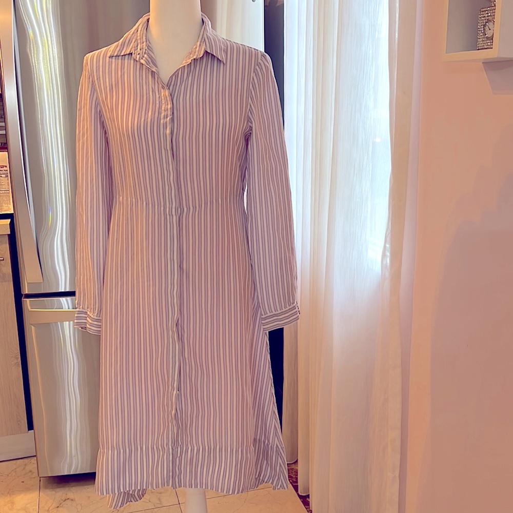 MAJE stripped shirt dress